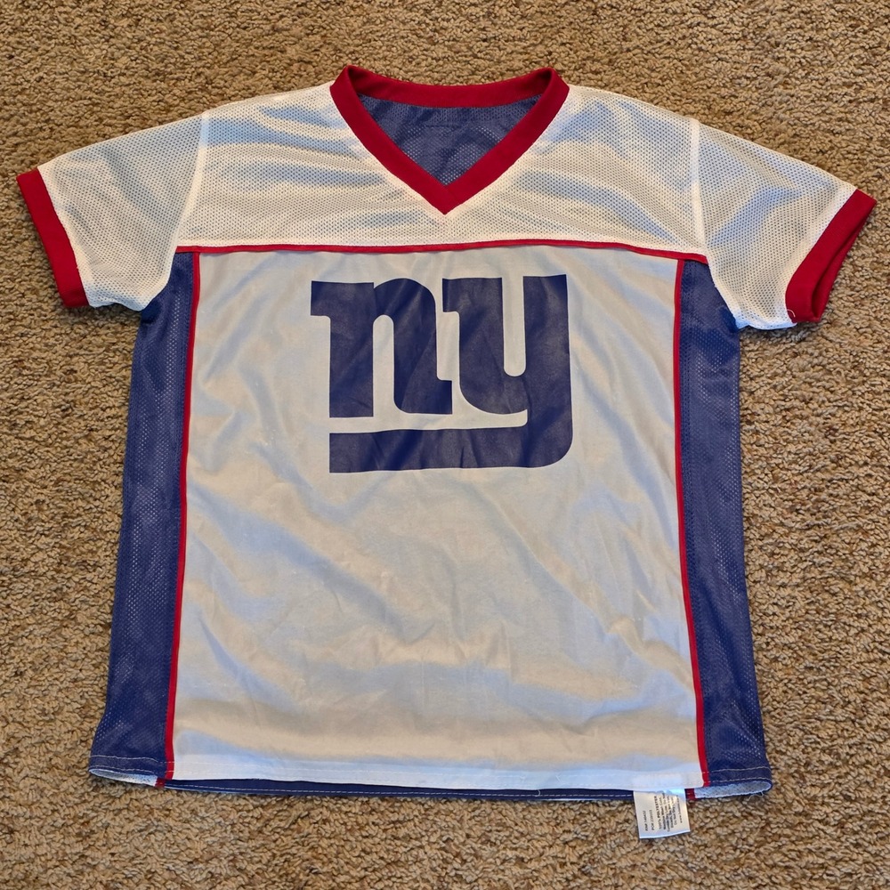 New York Giants NFL Flag Football Reversible Jersey Blue White Kids Youth Large